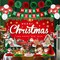 Vlipoean Red Christmas Party Decorations, 40PCS Merry Christmas Birthday Party Supplies with Christmas Backdrop Banner, Cute Honeycomb, Hanging Swirl, Christmas Background for Xmas Eve Happy New Year